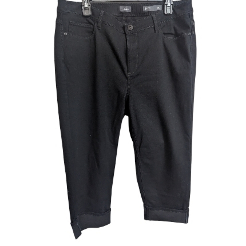 J. Jill Denim Cropped Jeans Sz 16 Black Capri NEW Plus Size W-480